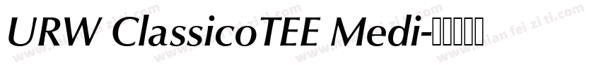 URW ClassicoTEE Medi字体转换